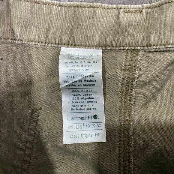 CARHARTT Loose Original Fit Mens Jeans - Picture 5 of 6